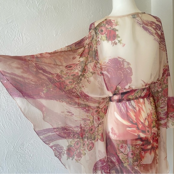 Lilusa Boho Dress Maxi Beach Cover Up Floral - Picture 7 of 14